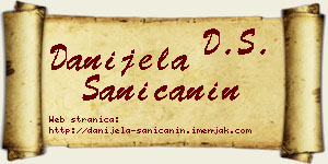 Danijela Saničanin vizit kartica